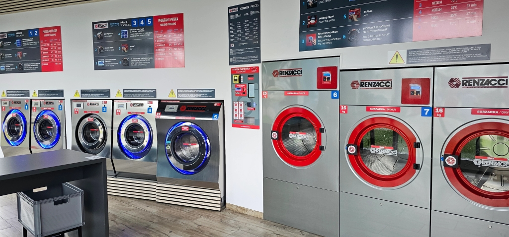 Italian Renzacci washing machines 9, 15 and 25 kg